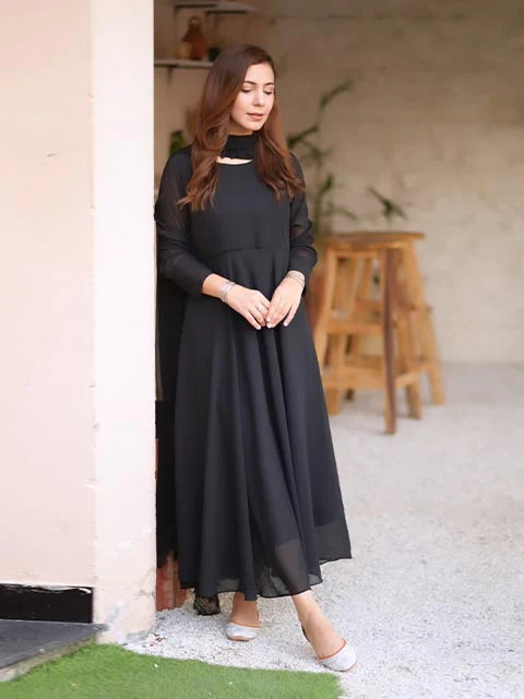 Black Rock With Dupatta (FR-620D)